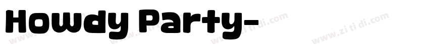 Howdy Party字体转换